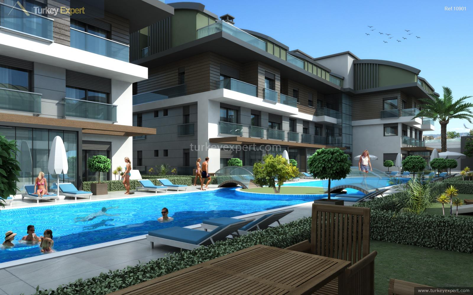 12antalya lara smart apartments in a complex with facilities12