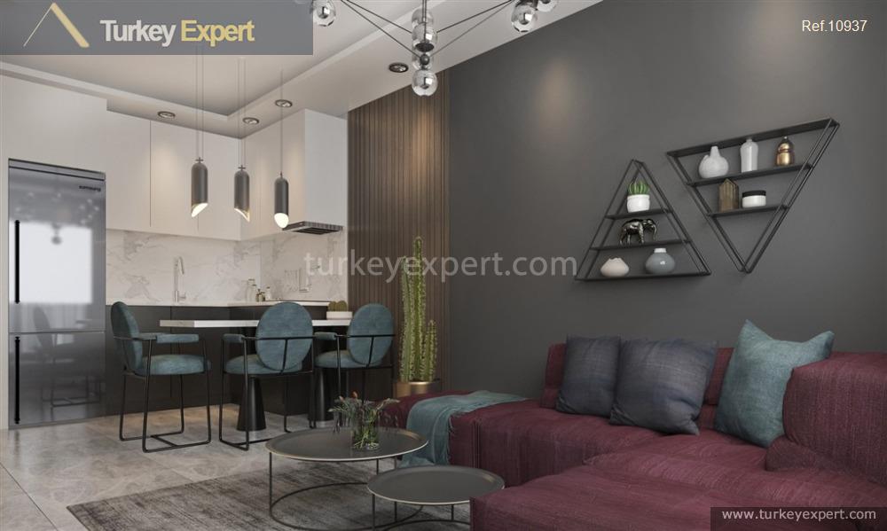Apartments for sale in a large size complex in Alanya Oba 1