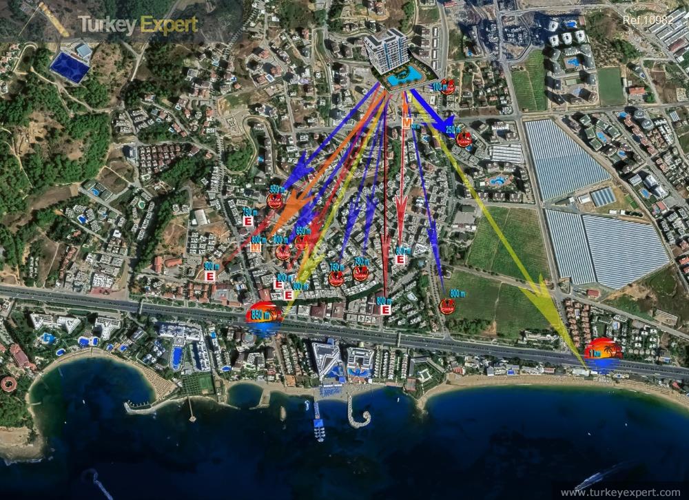 Квартиры на продажу в жилом комплексе недалеко от моря в Алании, Авсаллар 2