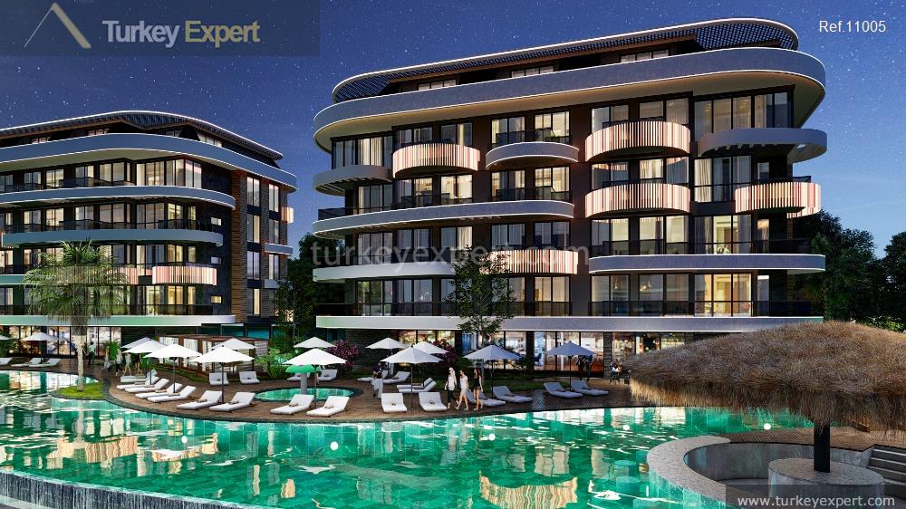 12luxury apartments and duplexes in a complex near the sea32