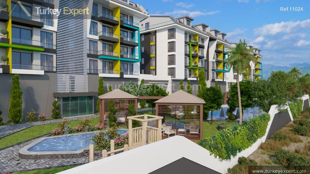 12spacious apartments and penthouses in a complex in alanya4