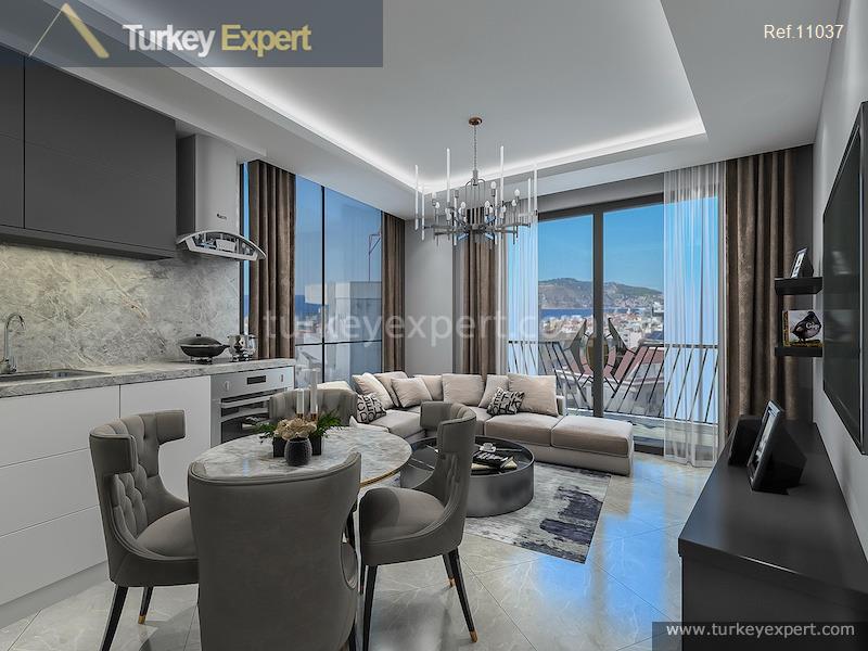 Apartments and duplexes in a complex for sale in Alanya 1