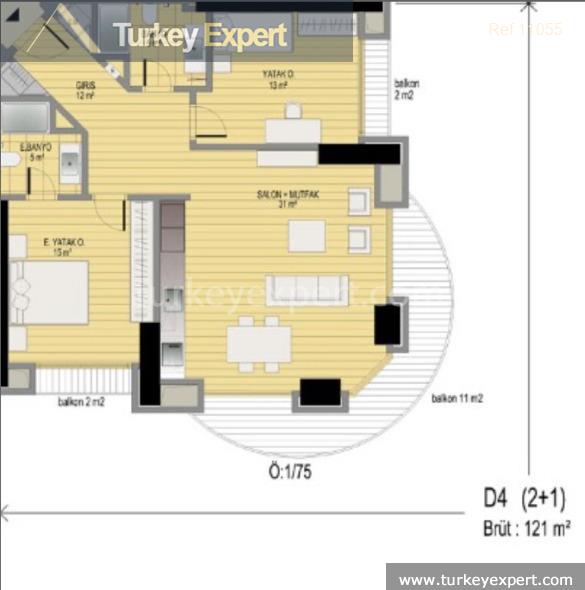 _fp_apartments in a twintower project for sale in istanbul sisli29