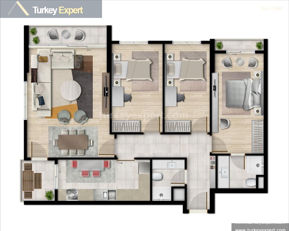 _fp_functional apartments with various floor plans in istanbul kucukcekmece22