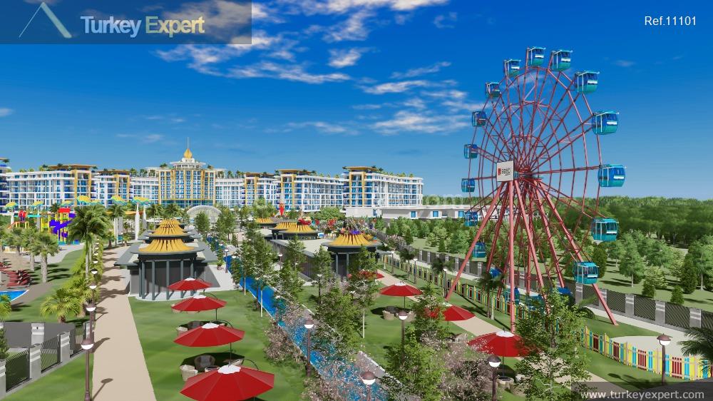 Alanya apartments with 5-star hotel facilities and an aqua park located near the sea 1