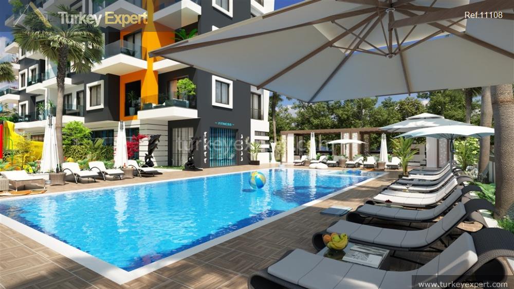 Modern Alanya apartments in a complex 900 meters from the sea 0