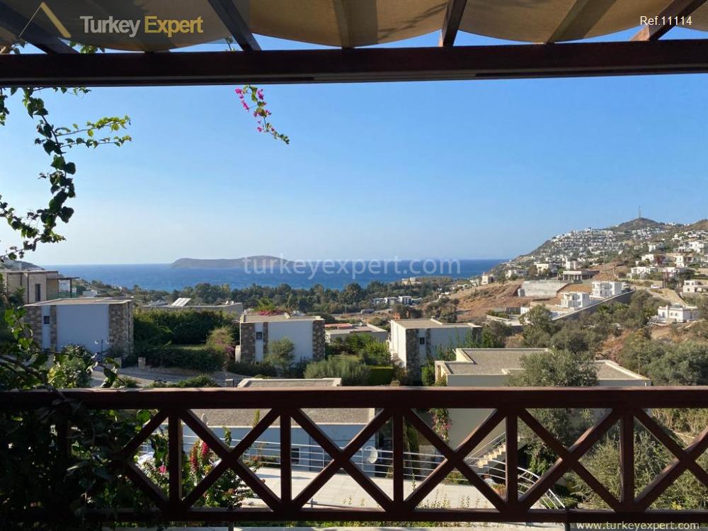 Apartment for sale in Bodrum Gumusluk with spectacular sea and sunset views 0
