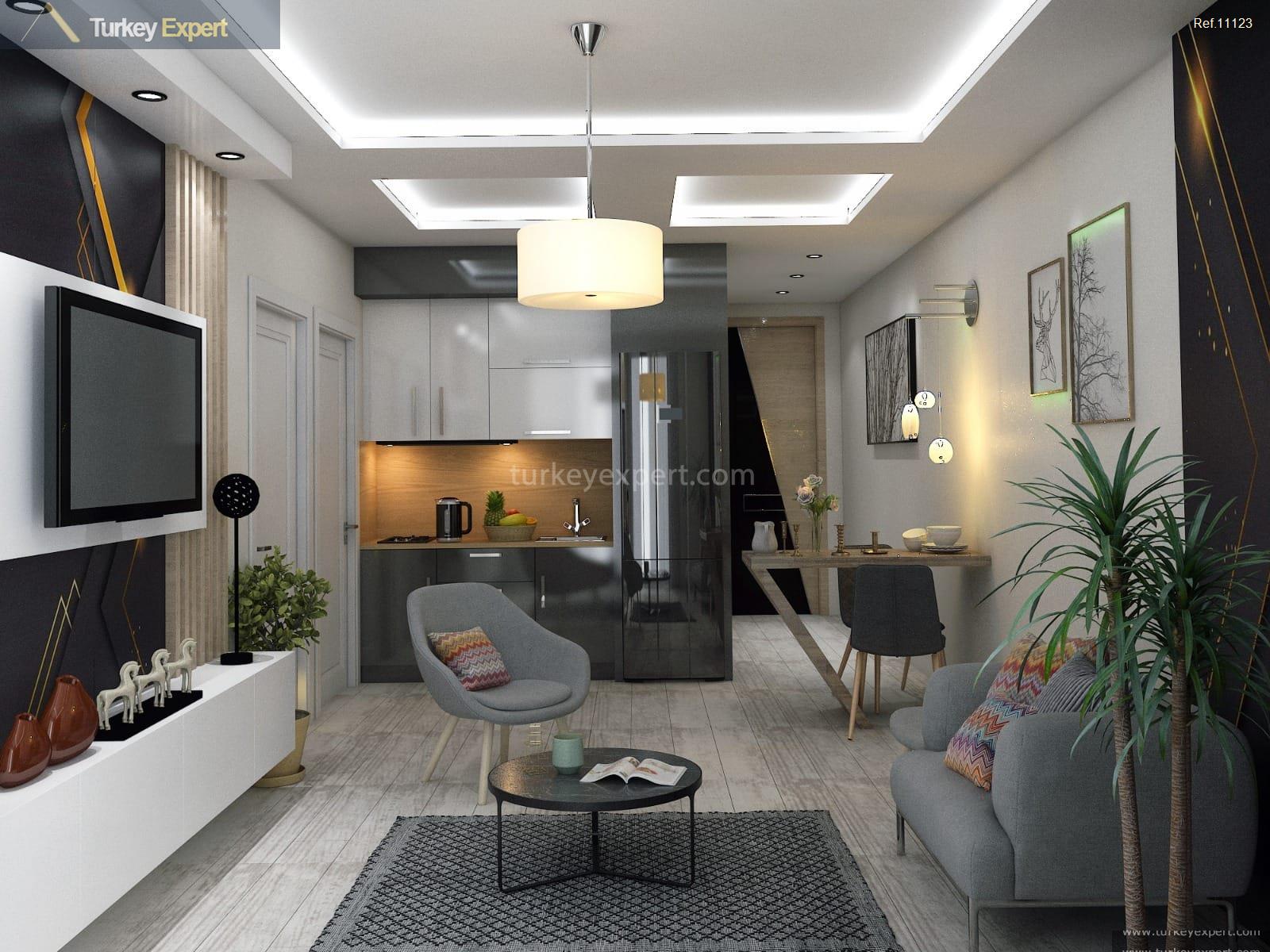Comfortable apartments in Antalya Kepez with a communal pool 1