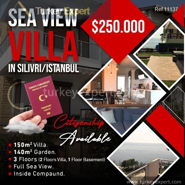11triplex villa with full sea view in istanbul silivri1