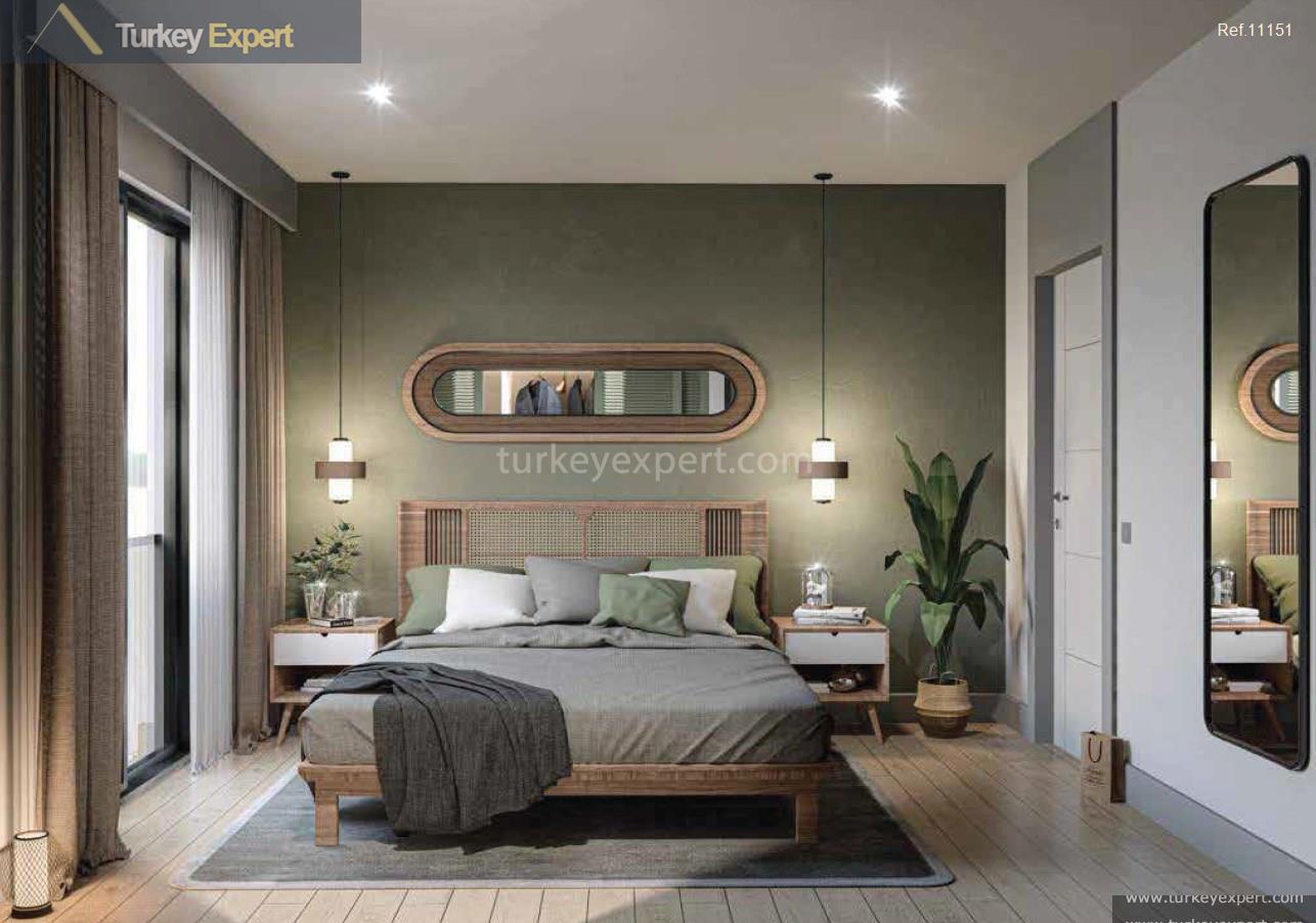 New apartments for sale in Antalya with a communal pool and amenities 2