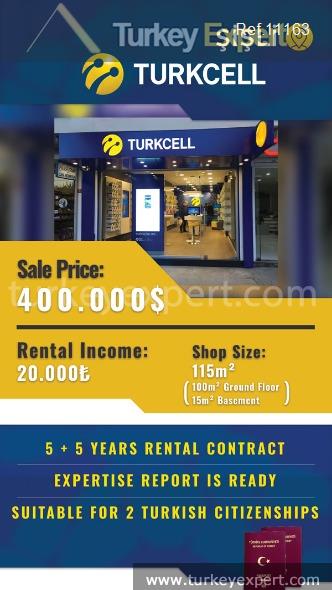 1own a commercial shop in the popular sisli district of2