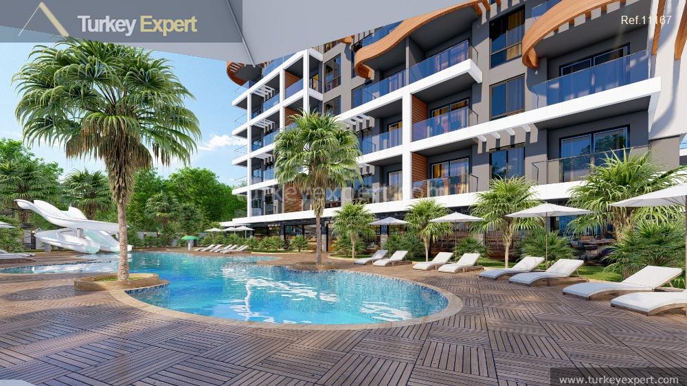 11apartments with various floor plans with recreational facilities in alanya10