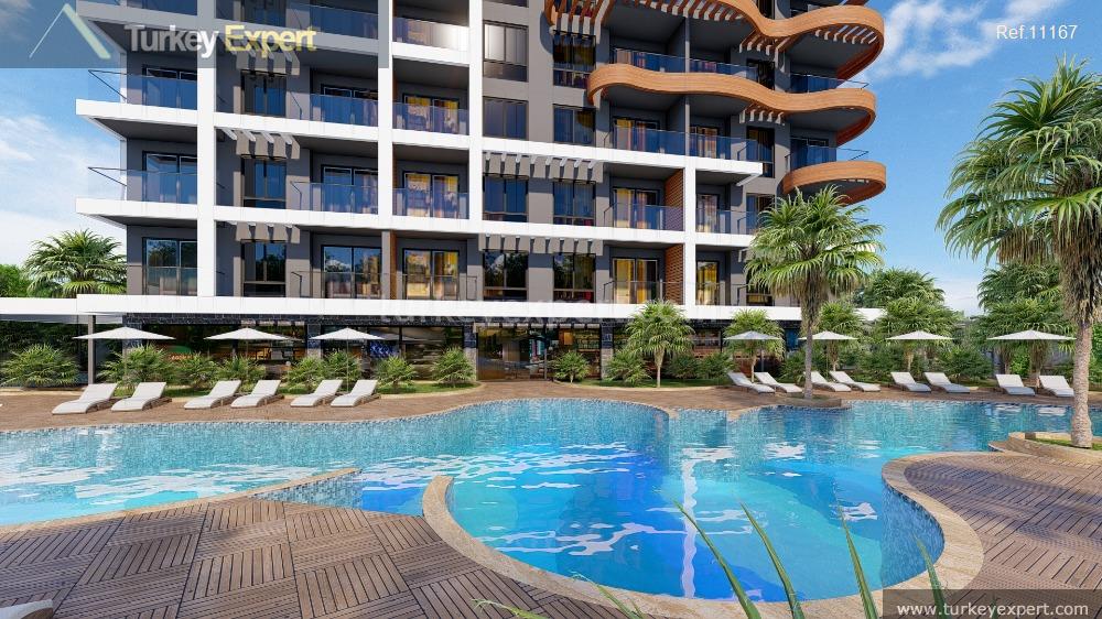 16apartments with various floor plans with recreational facilities in alanya5