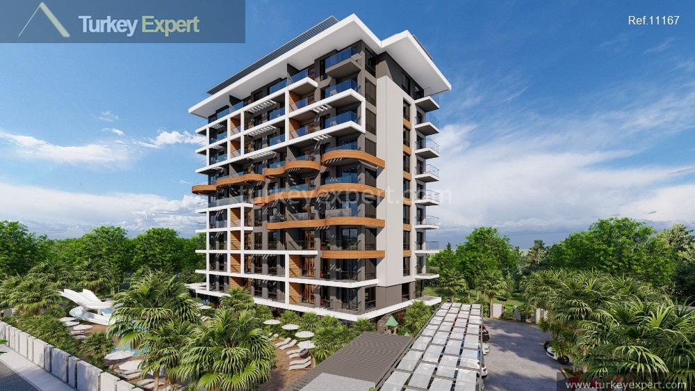 19apartments with various floor plans with recreational facilities in alanya2
