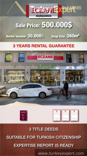 001commercial property for sale in istanbul kucukcekmece rented by a