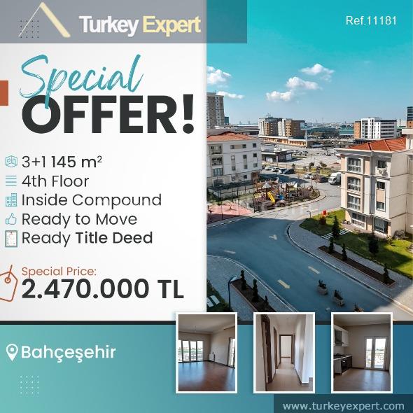 11readytomovein threebedroom apartments in istanbul bahcesehir1
