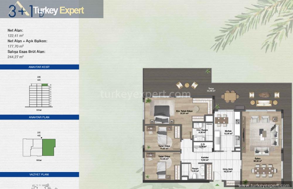 _fp_exquisite apartments in istanbul kagithane plenty of facilities in a22
