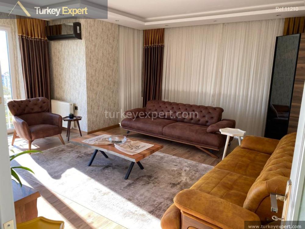 شقة مفروشة مؤلفة من غرفتي نوم للبيع في إسطنبول بيليك دوزو باطلالة على البحر 1