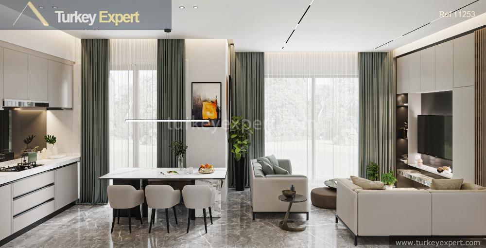 Beautiful apartment project in Bodrum Bogazici, with views towards the sea and the flamingo lake 0