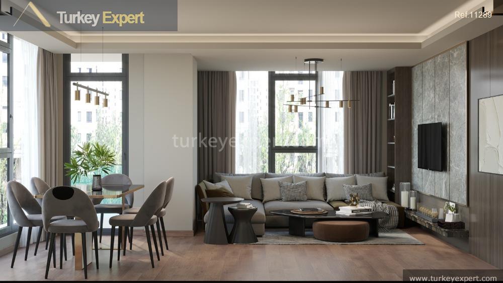 شقق جديدة بغرفتين و3 غرف نوم للبيع في إسطنبول منطقة هالكالي 1