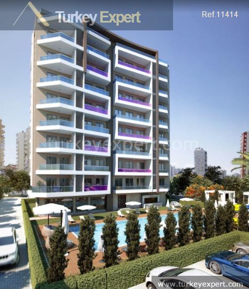 22alanya apartments for sale in a residential block in avsallar
