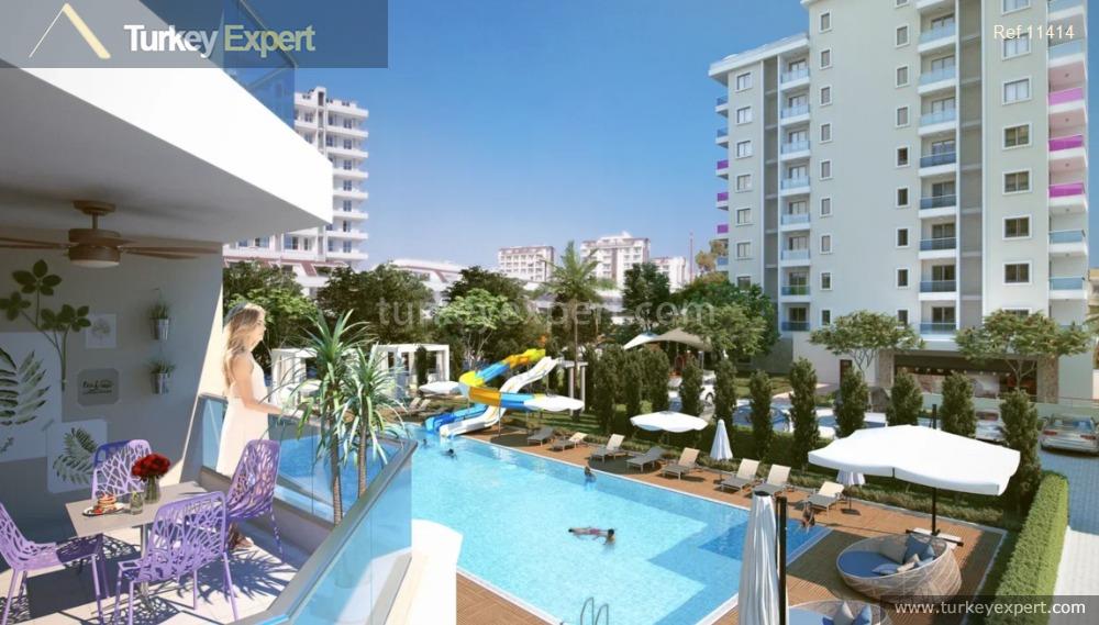 5alanya apartments for sale in a residential block in avsallar