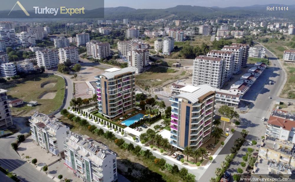 alanya apartments for sale in a residential block in avsallar22