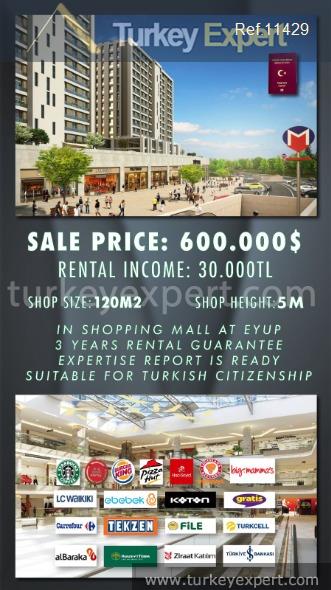 1spacious store for sale in istanbul eyup suitable for turkish