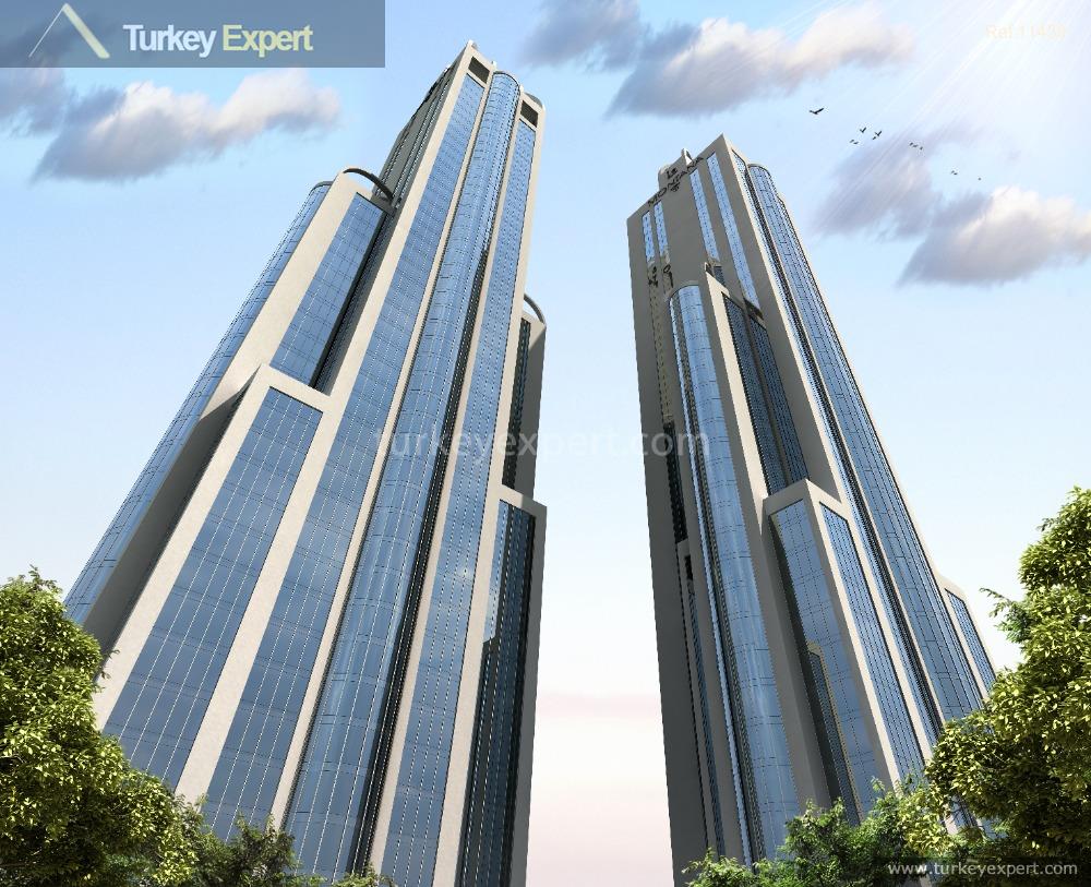 خرید هتل آپارتمان در برجهای مرتفع جدید و تماشایی در استانبول 0