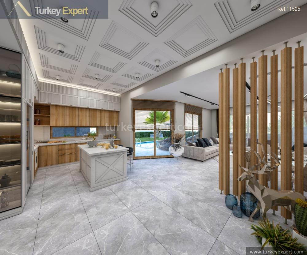 Bungalow-style villas with sea views and private swimming pools in Kusadasi 1