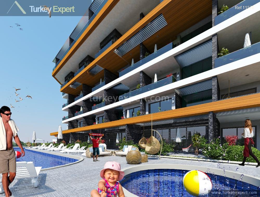 2brandnew apartments for sale in a residential complex in alanya