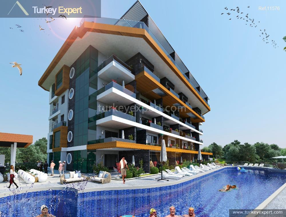 32brandnew apartments for sale in a residential complex in alanya
