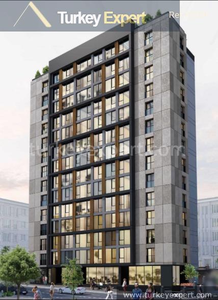 1istanbul levent apartments in a new residential block