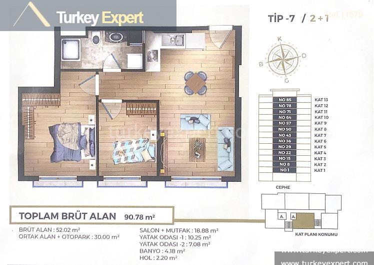 istanbul levent apartments in a new residential block7