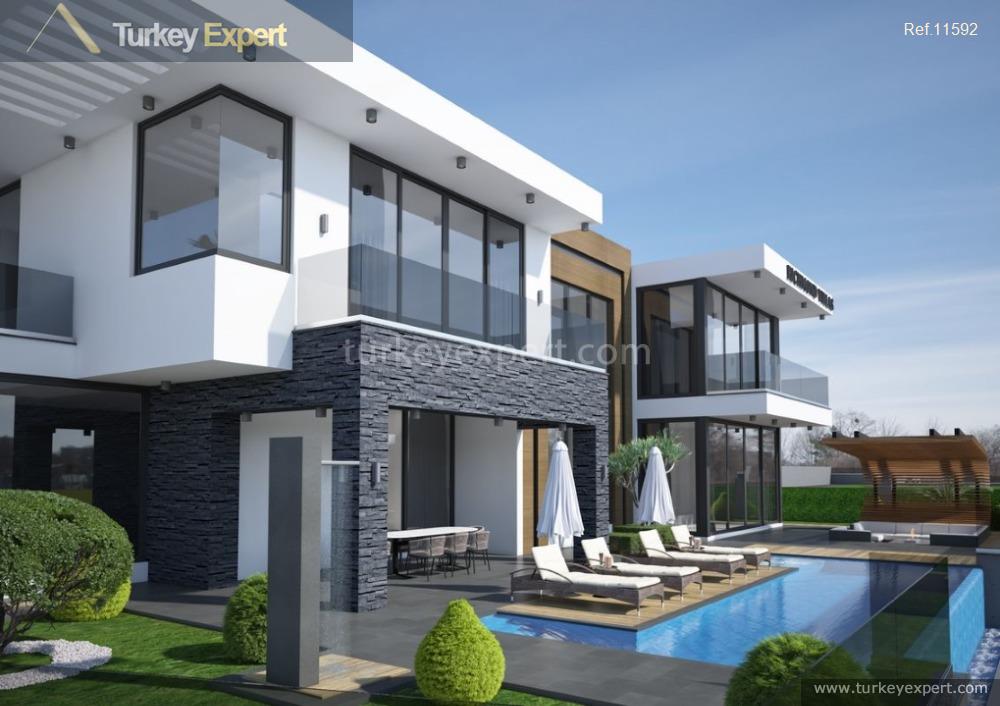 102modern villas with private pools and gardens in kargicak alanya