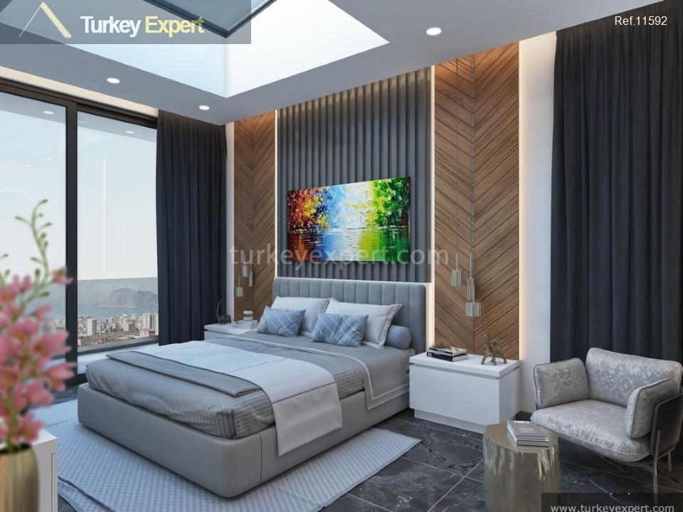 modern villas with private pools and gardens in kargicak alanya17