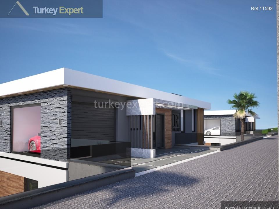 modern villas with private pools and gardens in kargicak alanya20