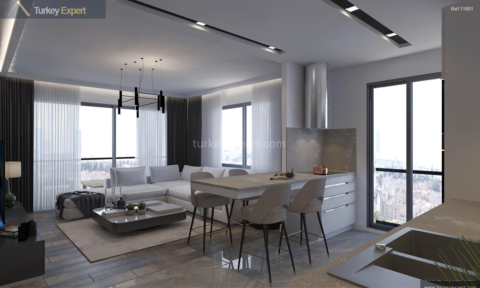 Modern apartments for sale in Mersin, 400 meters from the sea 1