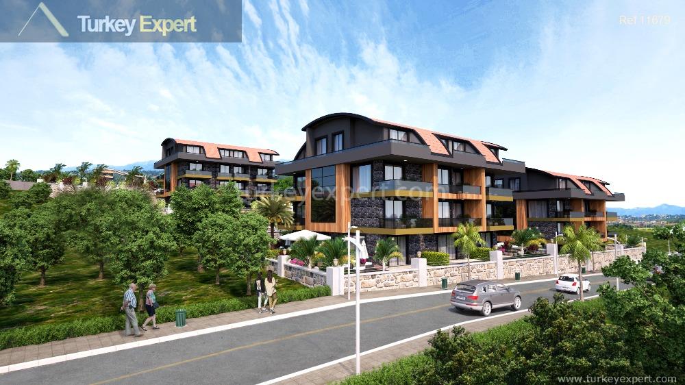 2lowrise apartments for sale in alanya with social facilities