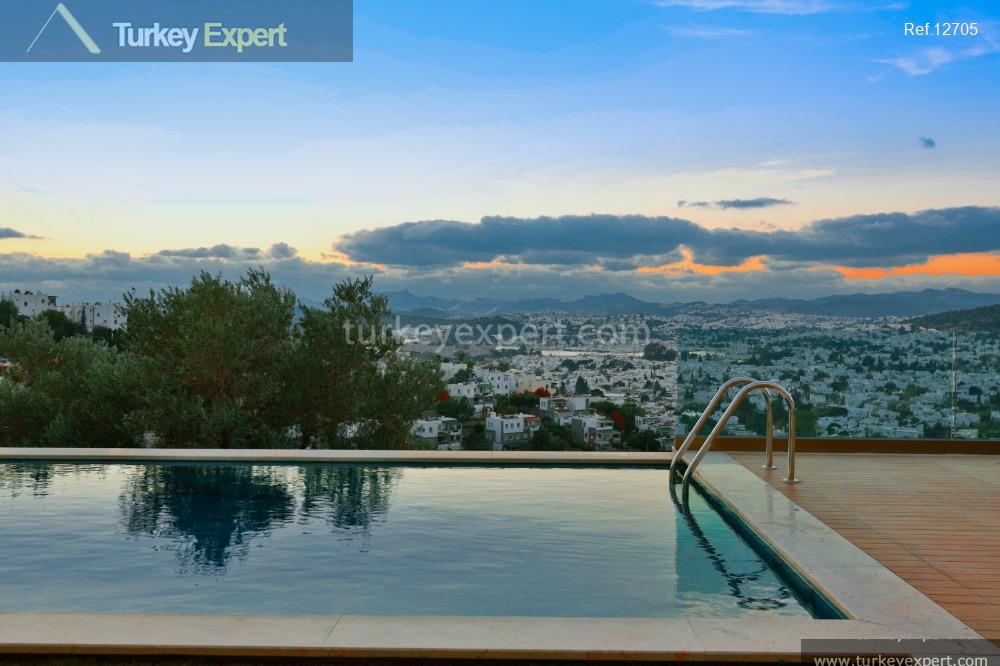 5villa with sea and castle views in bodrum center22