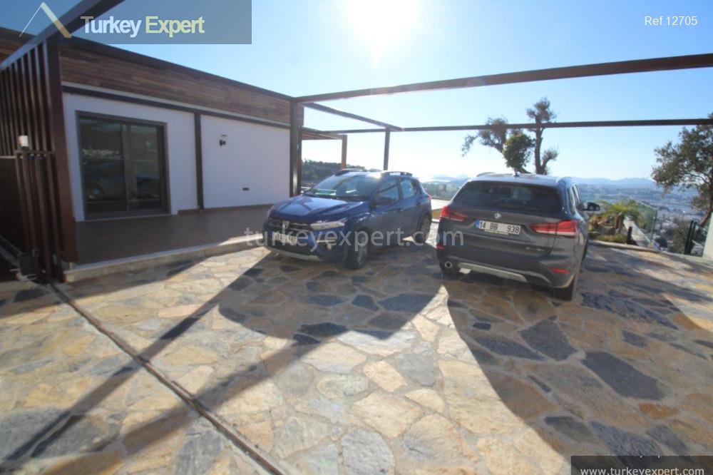 villa with sea and castle views in bodrum center7