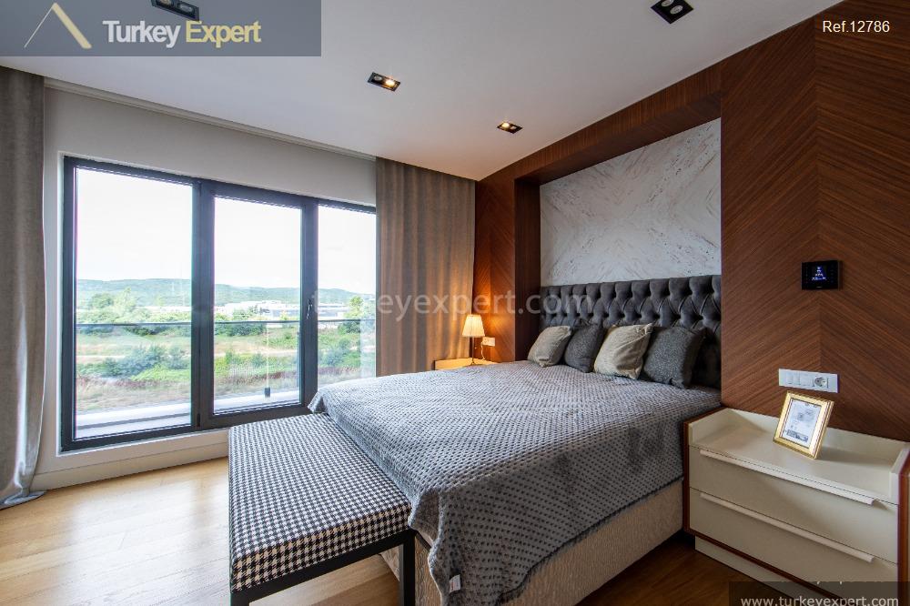 Triplex villas in Istanbul Cekmekoy with smart-home systems and private pools 3