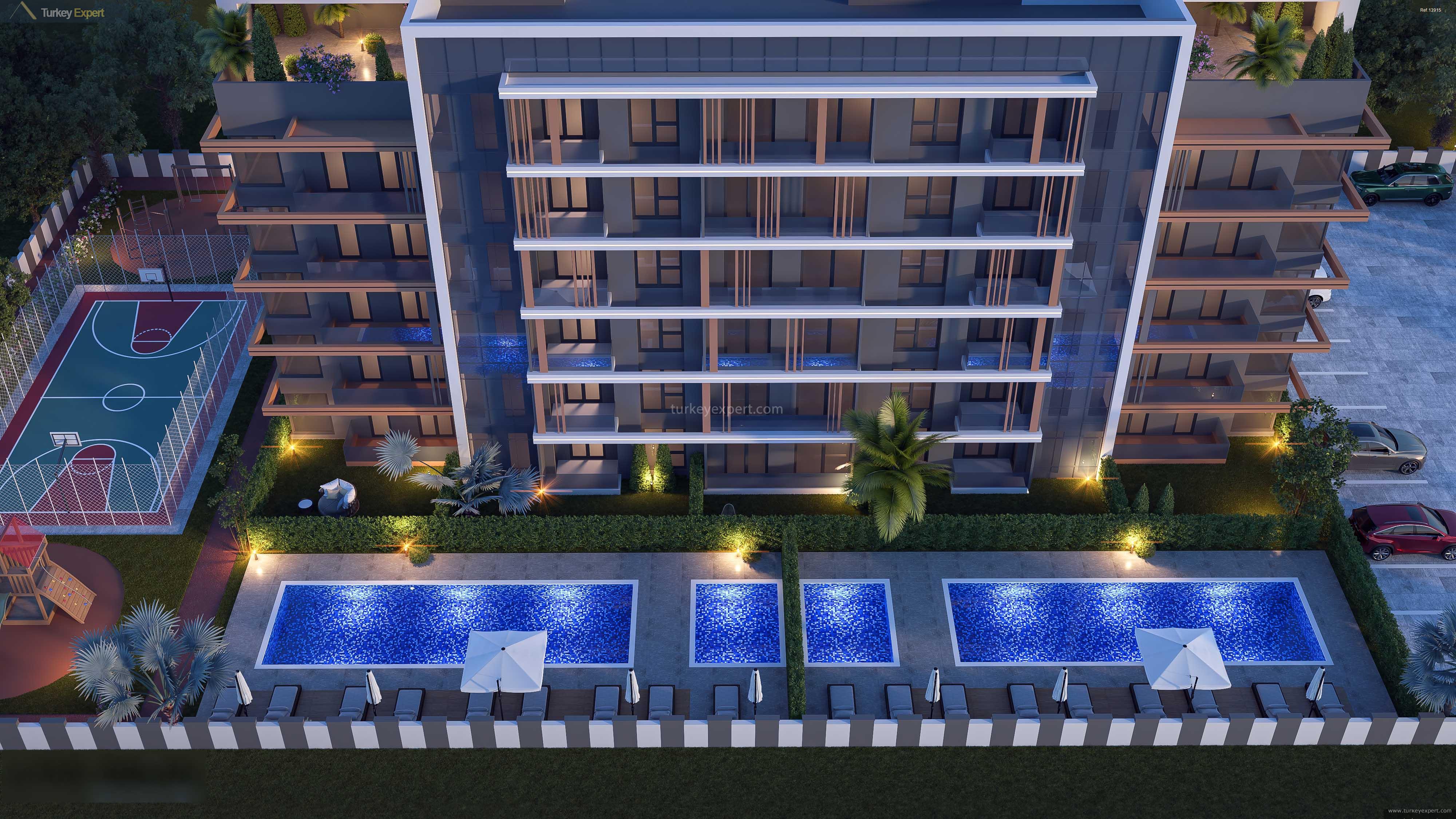 Antalya properties in a new complex with a communal pool 0