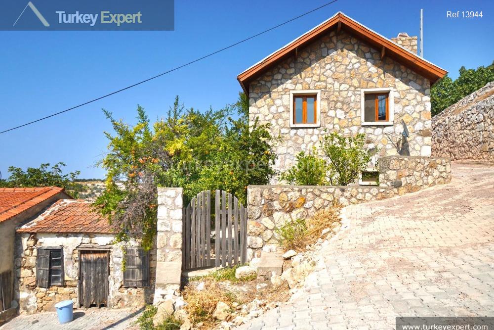 101fascinating sea view stone house for sale in karaburun izmir