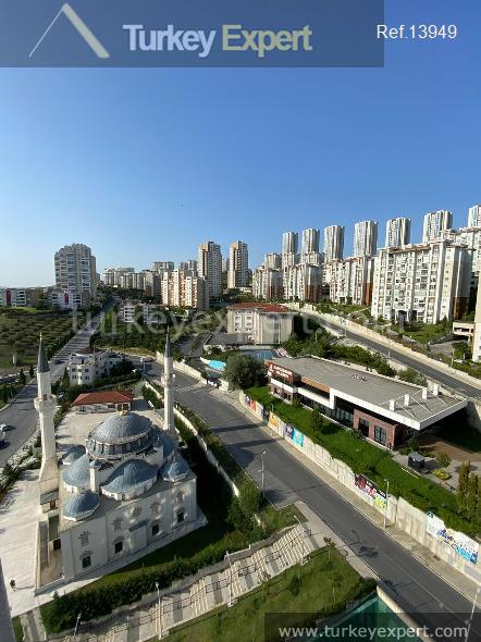 اخذ اقامت ترکیه با خرید آپارتمان در استانبول در یک مجتمع با امکانات کامل در Bahcesehir 0