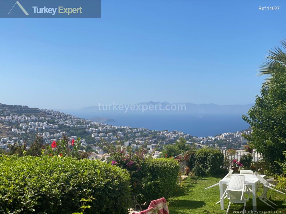 Stylish garden apartment with sea views in an exclusive resort in Bodrum Yalikavak 2