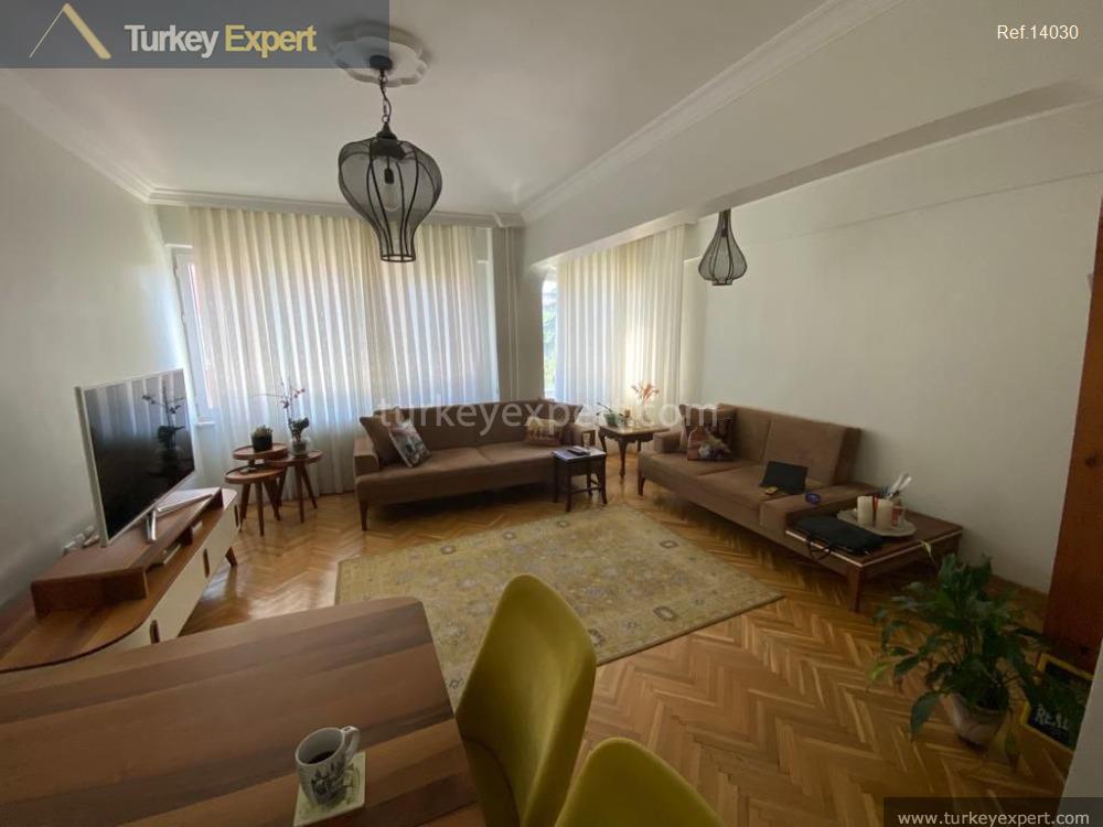 Spacious apartment for sale in Istanbul Besiktas surrounded with green 1