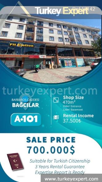 01commercial property in istanbul bagcilar with a citizenship opportunity