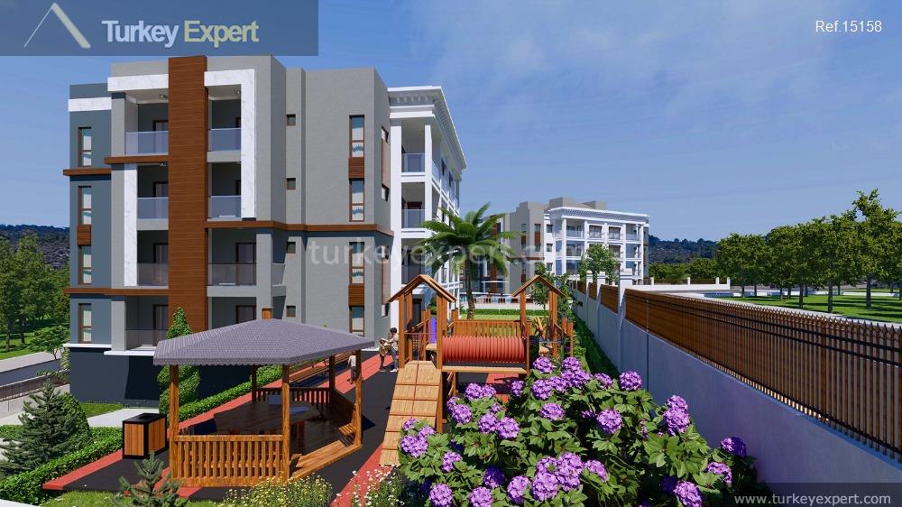 Apartment project with a choice of facilities and underground parking in Kusadasi center 0