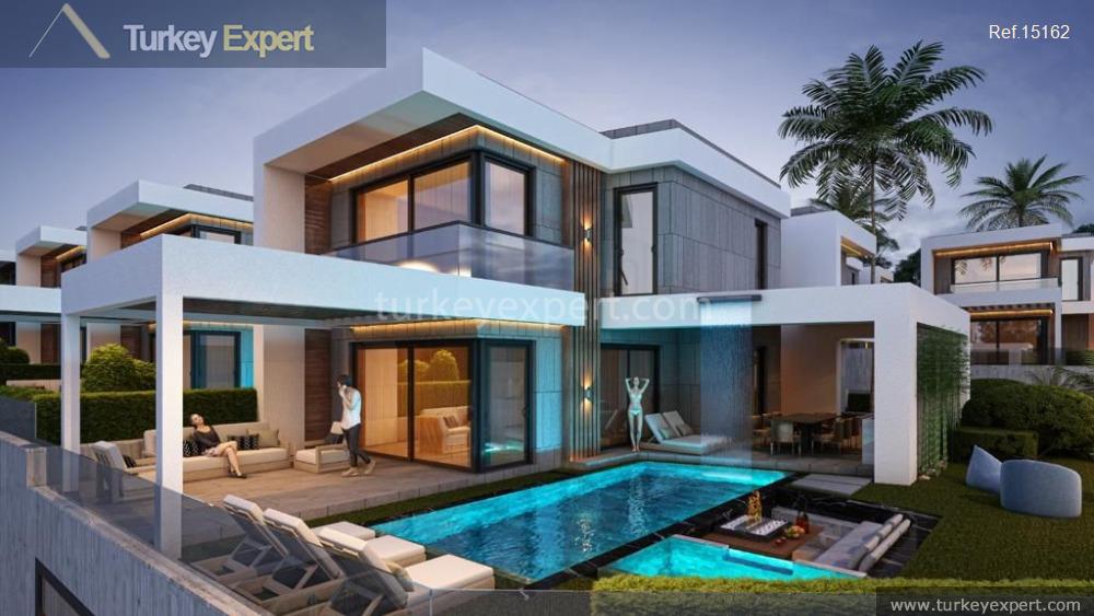 Luxury villa with private pool, garage, and sea views in Kusadasi Sogucak 0